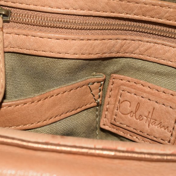 Cole Haan Multi Tan Leather Bag and Sandals Size 9 Nice! - Picture 13 of 14